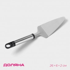 Лопатка кулинарная Доляна Помощник, 26 см, серебристая