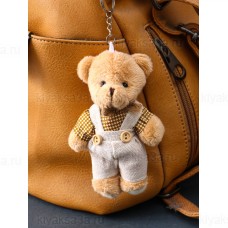 Брелок для ключей на кольце Игрушка. Мишка в комбезе10603349