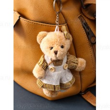 Брелок для ключей на кольце Игрушка. Мишка в сарафане10603351