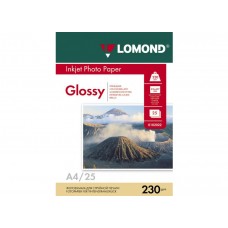 Бумага Lomond глянцевая односторонняя, А4, 230 г/м2, 25 листов