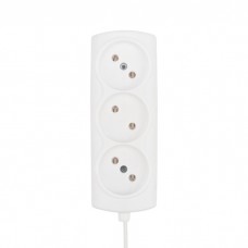 Удлинитель PROconnect STANDARD 3 гнезда, 1.5 м, 2х0.75 мм?, б/з, белый