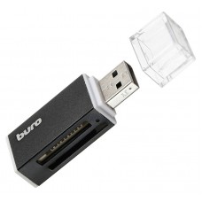 Устройство чтения карт памяти USB2.0 Buro BU-CR-3104 черный