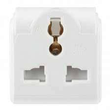 Сетевой адаптер переходник Rexant Квадрат белый 10А  11-1011