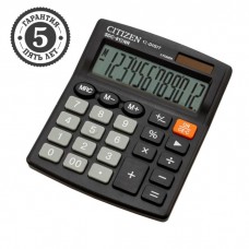 Калькулятор настольный 12-разрядный, Citizen Business Line SDC-812NR, двойное питание