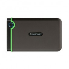 Внешний жесткий диск 2.5 1Tb Transcend StoreJet 25M3S, USB 3.0, противоударный, Серый/Зеленый