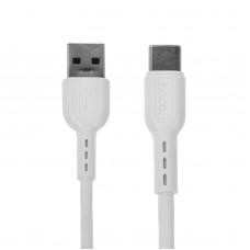 Кабель Hoco X33, Type-C - USB, 5 А, 1 м, PVC оплетка, белый