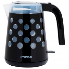 Чайник электрический Hyundai HYK-G2012 1.7л. 2200Вт черный/прозрачный