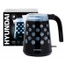 Купить Чайник электрический Hyundai HYK-G2012 1 7л  2200Вт черный прозрачный в Щелково