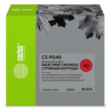 Струйный картридж CACTUS PG- 40 для CANON PIXMA MP150, MP160/MP170/MP180/MP210 (черный)