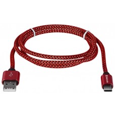 Кабель USB2.0 TO TYPE-C 1M RED USB09-03T 87813 DEFENDER