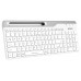 Купить Клавиатура A4Tech Fstyler FBK25 белый серый USB беспроводная BT Radio slim Multimedia в Щелково