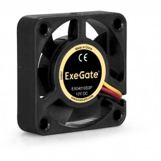 Вентилятор ExeGate EX166186RUS Mirage-S 40x40x10 подшипник скольжения, 5500 RPM, 23dB, 3pin