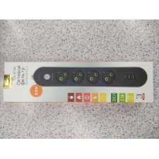 Сетевой фильтр 4 розетки ,3 USB 2M