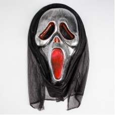 Карнавальная маска Крик, цвет серебряный5019388