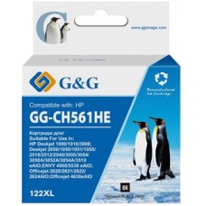 Картридж струйный G&amp;G GG-CH561HE 122 черный (18мл) для HP DJ 1050A/2050A/3000