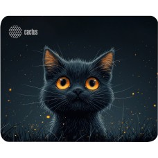 Коврик для мыши Cactus Black Cat 250x200x3мм (CS-MP-D09S)