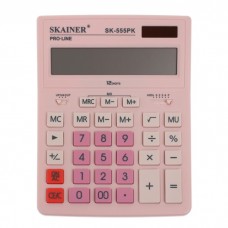 Калькулятор настольный большой, 12-разрядный, SKAINER SK-555PK, 2 питание, 2 память