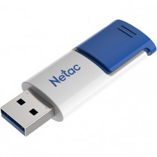 Флеш Диск Netac U182 Blue 256Gb NT03U182N-256G-30BL, USB3.0, пластиковая бело-син.