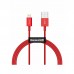 Купить Кабель Baseus  Lightning - USB  2 4 A  1 м  красный в Щелково