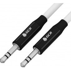 Кабель GCR 3.0m аудио jack 3.5mm/jack 3.5mm белый, AL case черный, M/M, GCR-54752