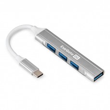 USB-Хаб (концентратор) 4-в-1 ExeGate DUB-3213C (кабель-адаптер USB3.0 Type-C -- 3xUSB2.0, 1xUSB3.0,