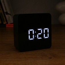 Часы-будильник электронные с календарём и термометром, 3 ААА, от USB 4731578