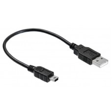 Кабель Buro USB A(f)-miniUSB черный 0.2м (OTG_MINI)