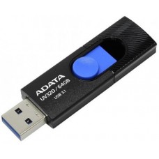 Флеш накопитель 64GB ADATA UV320, USB 3.1, Черный/Голубой