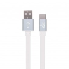 Кабель USB - TYPE-C YOLKKI Trend 01 белый (1м) /max 2A/