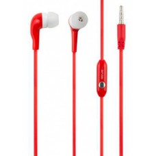 Гарнитура вкладыши Redline Stereo Headset E01 красный проводные (в ушной раковине)