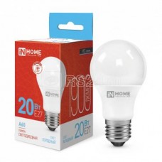 Лампа светодиодная LED-A60-VC 20Вт 230В E27 6500К 1800лм IN HOME