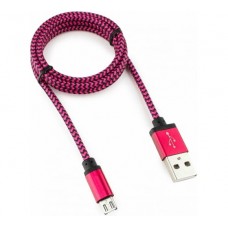 Кабель USB 2.0 Cablexpert CC-mUSB2pe1m AM/microBM 5P, 1м, нейлоновая оплетка, фиолетовый