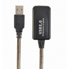 Кабель удлинитель USB 2.0 активный Gembird/Cablexpert UAE-01-10M, AM/AF, 10м