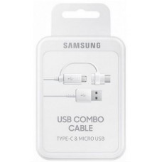 Кабель Samsung EP-DG930DWEGRU USB-microUSB/ USB Type-C белый 1.5м