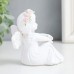 Купить Сувенир полистоун Малышка-ангелок - посиделки белоснежный9304537 в Щелково