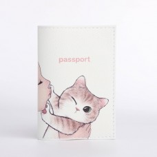 Обложка для паспорта, цвет белый6966415