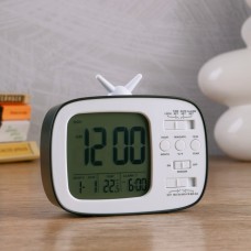 Часы настольные электронные Камбре: будильник, календарь, термометр, 12 х 10 х 4.5 см