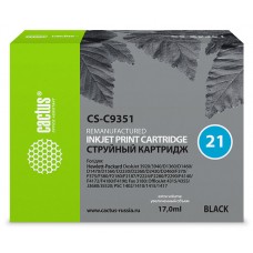 Струйный картридж CACTUS №21 для HP DeskJet 3920/3940/D1360/D1460 (Черный)