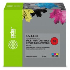 Струйный картридж CACTUS CL-38 для CANON PIXMA iP1800/iP1900/iP2500/iP2600/MP140 (цветной)
