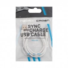 Кабель Crown USB - USB Type-C CMCU-1016C white