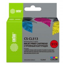 Картридж струйный Cactus CS-CL513 трехцветный для Canon Pixma MP240/ MP250 (12ml)