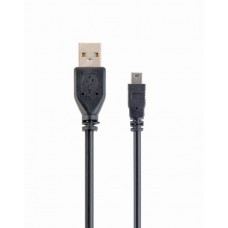Кабель USB 2.0 Pro Gembird/Cablexpert CCP-USB2-AM5P-6, AM/miniBM 5P, 1.8м, экран, черный