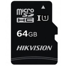 Флеш карта Micro SecureDigital 64Gb Hikvision HS-TF-C1/64G MicroSDHC Class 10 UHS-I