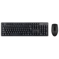 Клавиатура + мышь A4Tech 3330N клав:черный мышь:черный USB беспроводная Multimedia