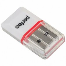 Кард-ридер Perfeo Card Reader Micro SD, (PF-VI-R008 White) белый (PF_5056)