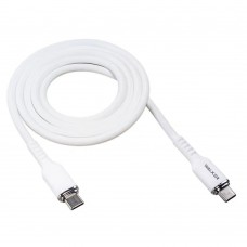 Кабель USB-C - USB-C [3.3A, 60W, 1m] WALKER C795 бел.