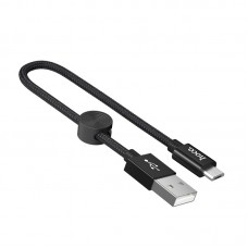 Кабель USB 2.0 hoco X35, AM/MicroBm, черный, 0,25м