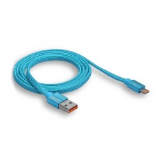 Кабель USB - Apple 8pin/lightning WALKER C755 синий (1м)