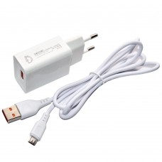 Кабель USB - micro USB DENMEN D01V черный (1м)
