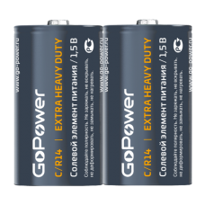 Батарейка GoPower R14 C Shrink 2 Heavy Duty 1.5V